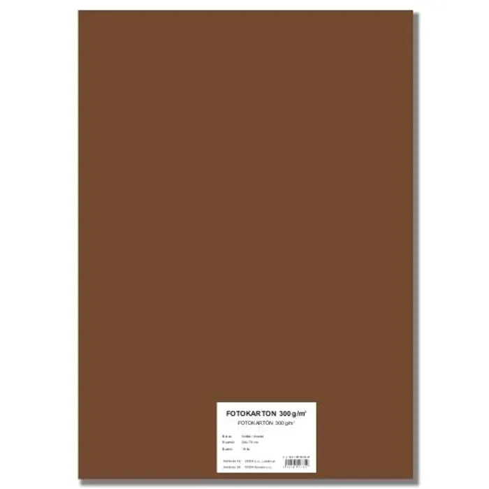 Hauptproduktbild Barevný karton EXTRA 300g A4 hnědý [10 listů]