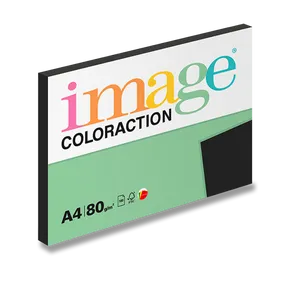 Barevný papír Image Coloraction 80 g, 100 listů,  černý