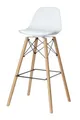 Barová stolička "Steelwood", bílá, 2 ks, PAPERFLOW