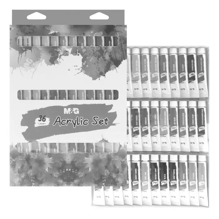 Hauptproduktbild Barvy akrylové M&G 12 ml - sada 36 ks