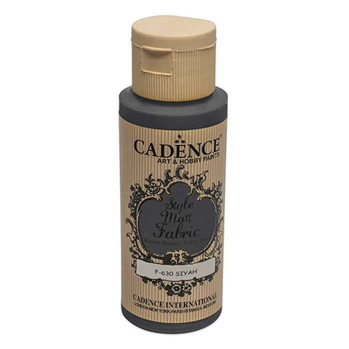 Hauptproduktbild Barvy na textil Cadence Style Matt černá, 59 ml
