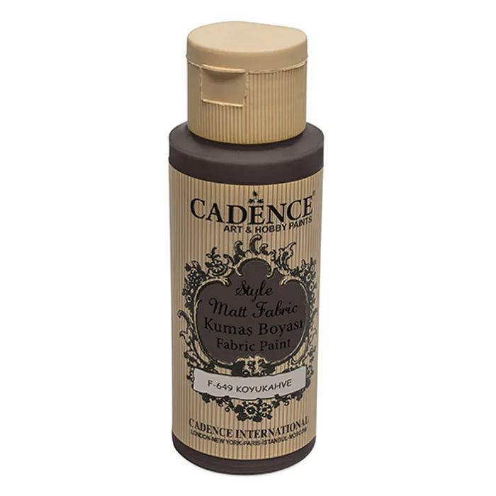 Hauptproduktbild Barvy na textil Cadence Style Matt tm. hnědá, 59 ml