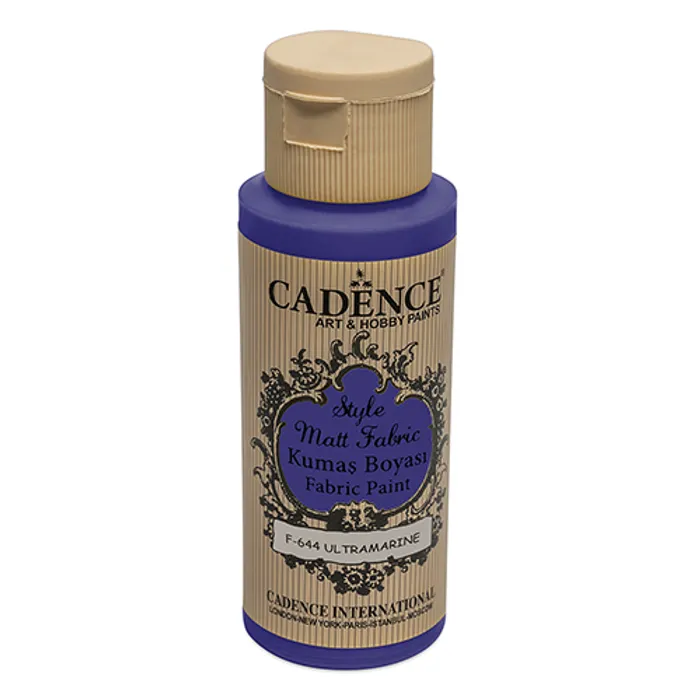 Hauptproduktbild Barvy na textil Cadence Style Matt tm. modrá, 59 ml
