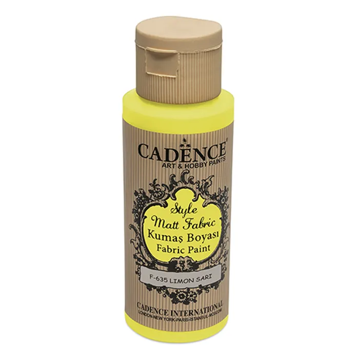 Hauptproduktbild Barvy na textil Cadence Style Matt žlutá, 59 ml