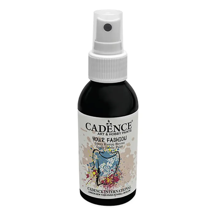 Hauptproduktbild Barvy na textil Cadence Your Fashion, černá, 100 ml