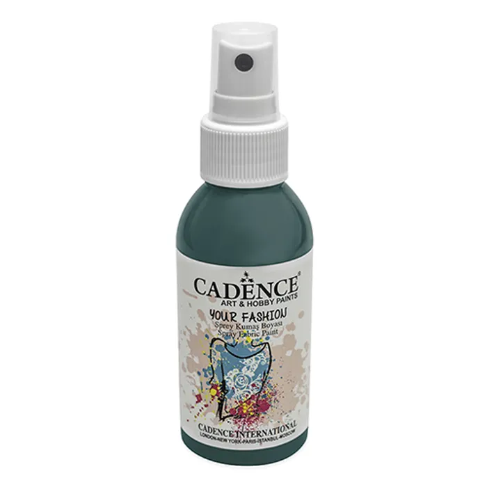 Hauptproduktbild Barvy na textil Cadence Your Fashion, modrozelená, 100 ml