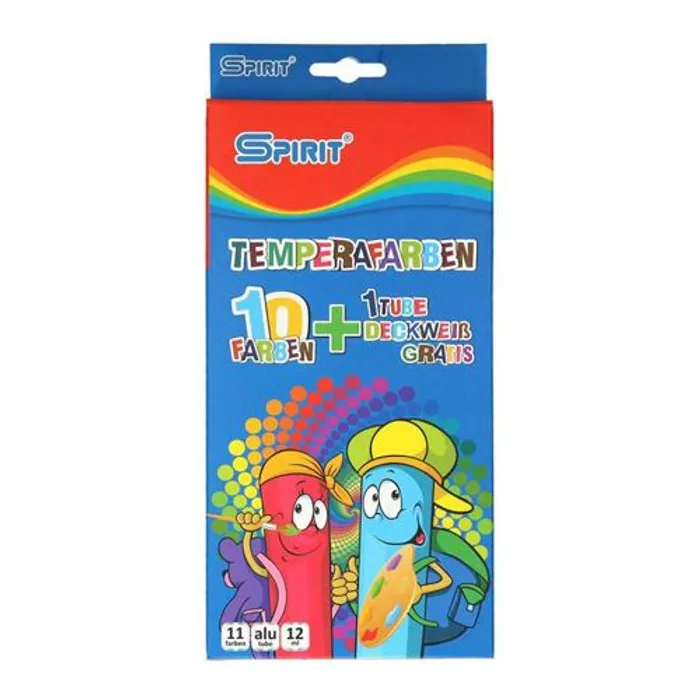 Hauptproduktbild Barvy temperové Spirit 12 ml - sada 11 ks