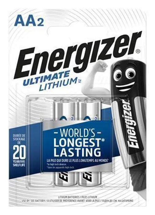 Hauptproduktbild Baterie, AA (tužková), 2 ks, lithiová, ENERGIZER "Ultimate Lithium"