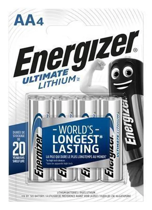 Hauptproduktbild Baterie, AA (tužková), 4 ks, lithiová, ENERGIZER "Ultimate Lithium"