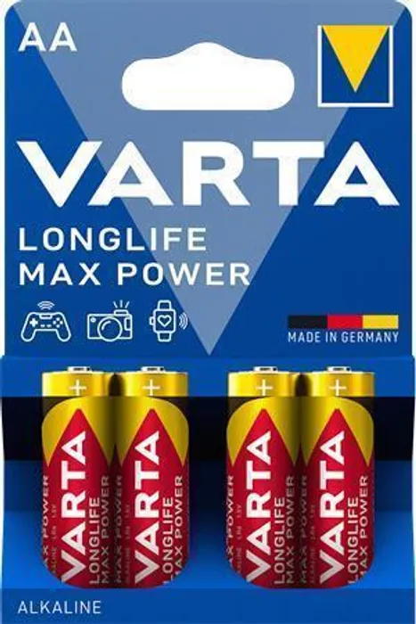 Hauptproduktbild Baterie, AA (tužková), 4 ks, VARTA "MaxTech"