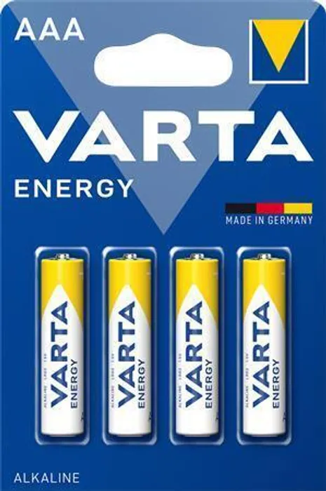 Hauptproduktbild Baterie, AAA (mikrotužková), 4 ks v balení, VARTA "Energy"