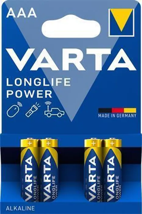 Hauptproduktbild Baterie, AAA (mikrotužková), 4 ks v balení, VARTA "High Energy"