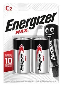 Batterie, C (kleine Monozelle), 2 Stk., ENERGIZER Max