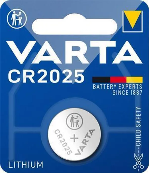 Hauptproduktbild Baterie knoflíková, CR2025, 1 ks v balení, VARTA