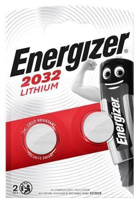 Hauptproduktbild Baterie knoflíková, CR2032, 2 ks v balení, ENERGIZER