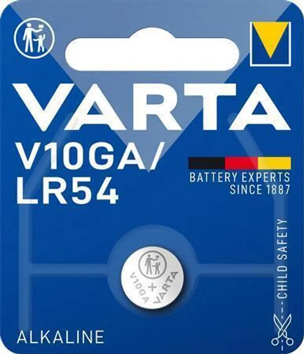 Hauptproduktbild Baterie knoflíková, V10GA, 1 ks v balení, VARTA