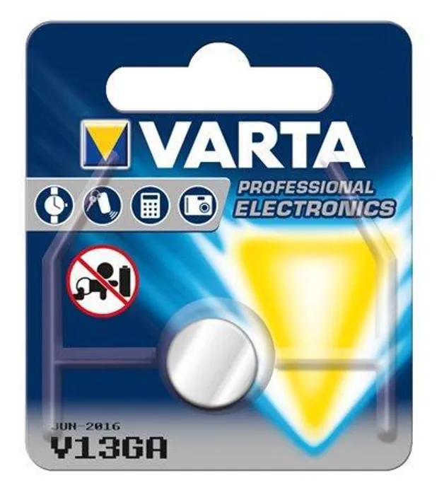 Hauptproduktbild Baterie knoflíková, V13GA, 1 ks v balení, VARTA