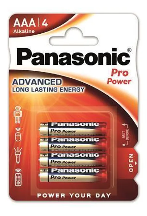 Hauptproduktbild Baterie "Pro power", AAA 4 ks, PANASONIC