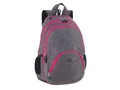 Rucksack "2 in 1", graue Denim-Optik, 2 in 1, Notebookfach und Audioanschluss, PULSE