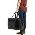 Weiteres Produktbild Rucksack und Tragetasche TARA 2in1, 25 x 38 x 50 cm, grau/blau (max. 7kg)