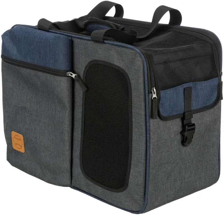 Hauptproduktbild Batoh a nosítko TARA 2v1, 25 x 38 x 50 cm, šedá/modrá (max. 7kg)