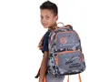 Rucksack „Anatomic Flight Zone“, grau-orange, anatomisch, PULSE
