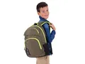 Rucksack "Element", grün-grau, Notebookfach und Audioanschluss, PULSE