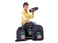 Rucksack „Kids Football League“, schwarz, anatomisch, 2 in 1, PULSE