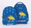 Rucksack "Kids Football", blau, anatomisch, 2 in 1, PULSE