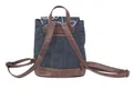 Rucksack "Mini Jeans Glossy", blau-braun, PULSE