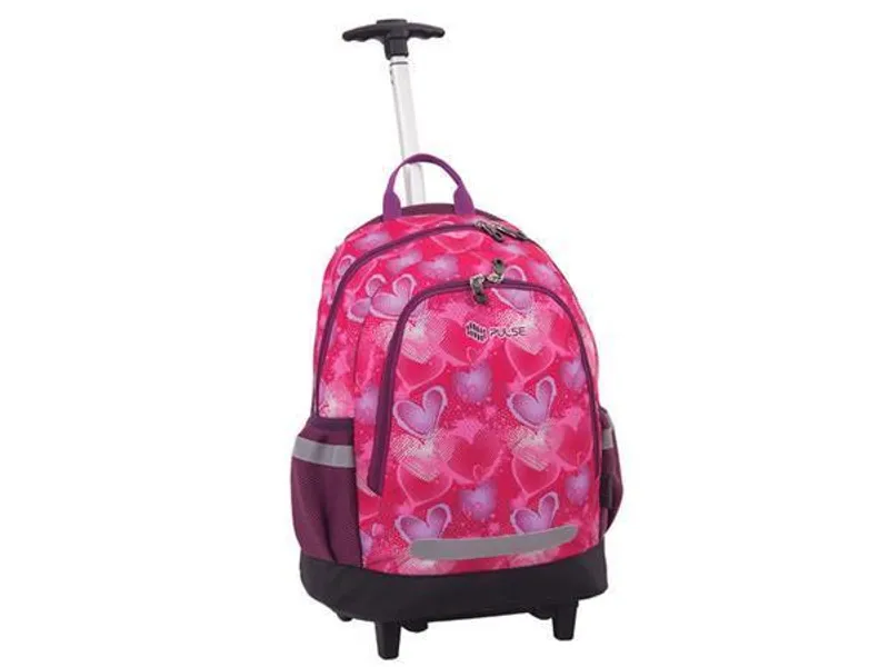 Hauptproduktbild Batoh "Mini Wheels Heart", růžová, s kolečky, PULSE