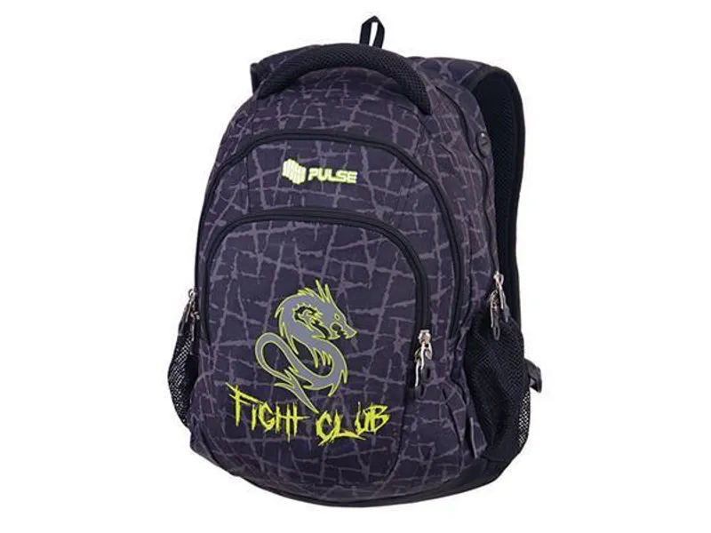 Hauptproduktbild Batoh "Teens Fight Club", černý-zelený, PULSE