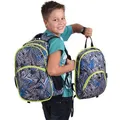 Rucksack "Teens Grey Ice", grau, 2in1, Notebookfach und Audioanschluss, PULSE