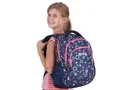 Rucksack "Teens Jeans Flower", blau-rosa, PULSE