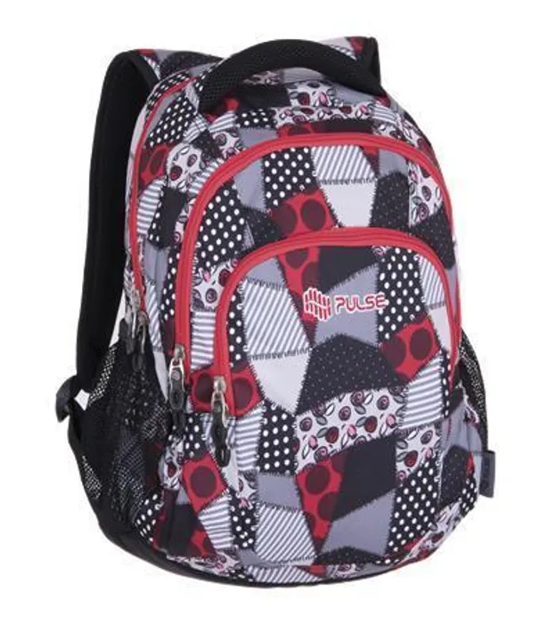 Hauptproduktbild Batoh "Teens Red Patch", červená-šedá, PULSE