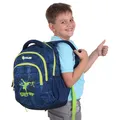 Teens Step up Rucksack, blau-gelb, PULSE 121275
