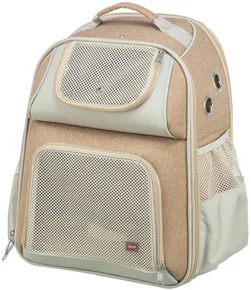Rucksack WILLOW, 38 × 25 × 45 cm, bis 7 kg, Nylon, beige/braun
