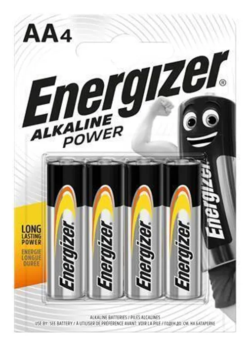 Hauptproduktbild Batterie, AA (tužková), 4 ks, ENERGIZER "Alkaline Power"