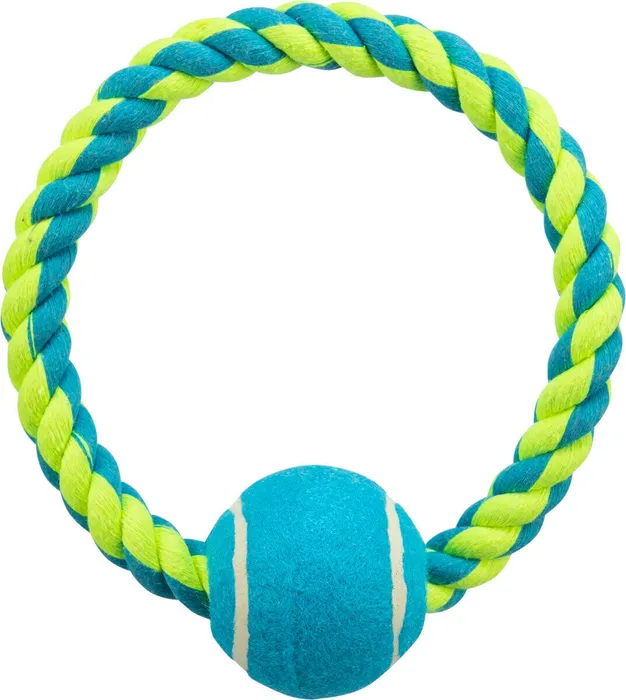 Hauptproduktbild Bavlněný kruh s tenisovým míčem 6 cm / 18 cm - TRIXIE