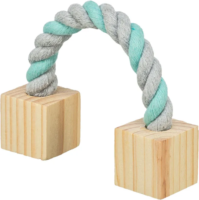 Hauptproduktbild Bavlněný most s dřevěnými kostkami pro hlodavce 20 cm