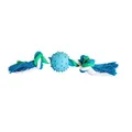 Weiteres Produktbild HipHop Baumwollknoten mit Gummiball 6cm, 30cm / 210g Grün, Blau, Weiß