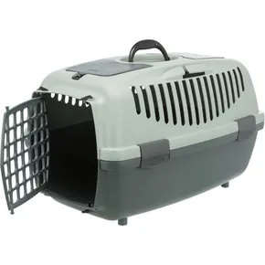 Be Eco Capri 2 Transportbox, XS-S: 37 x 34 x 55 cm, Anthrazit/Graugrün (max. 8kg)
