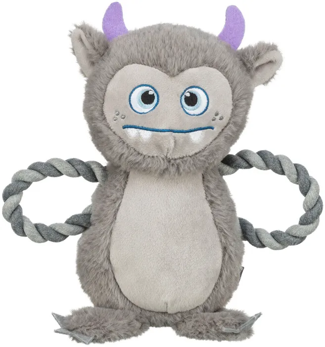 Hauptproduktbild Be Eco Monster - příšerka, hračka/přetahovadlo pro psy, 33 cm, polyester/bavlna, šedá
