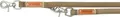 BE NORDIC Leder-Schaltleine – Sand L-XL: 2,00 m/25 mm