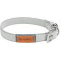 Weiteres Produktbild BE NORDIC Lederhalsband - hellgrau - NACH VERKAUF M: 45-51 cm/20 mm