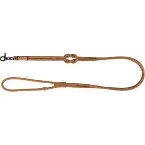 BE NORDIC runde Lederleine XS-L: 1,20 m/ 8 mm, braun