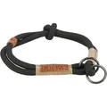 Weiteres Produktbild BE NORDIC halb einziehbares Halsband, schwarz/sand M: 45 cm/ 8 mm