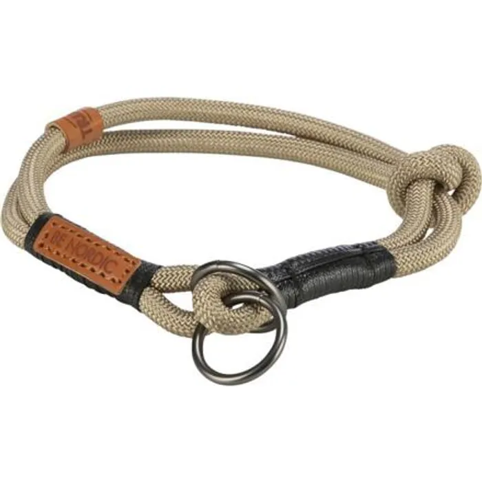 Hauptproduktbild BE NORDIC polostahovací obojek, písková/černá L-XL: 55 cm/ o 13 mm