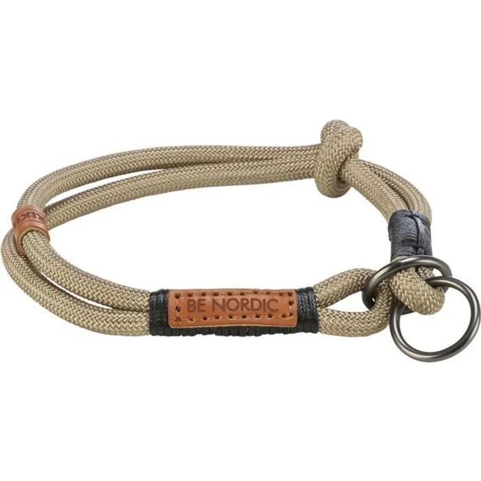 Hauptproduktbild BE NORDIC polostahovací obojek, písková/černá S: 35 cm/ o 6 mm