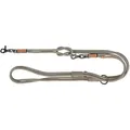 BE NORDIC Verlängerungs-Rundleine aus Leder, XS-L: 2,00 m/ 8 mm, grau